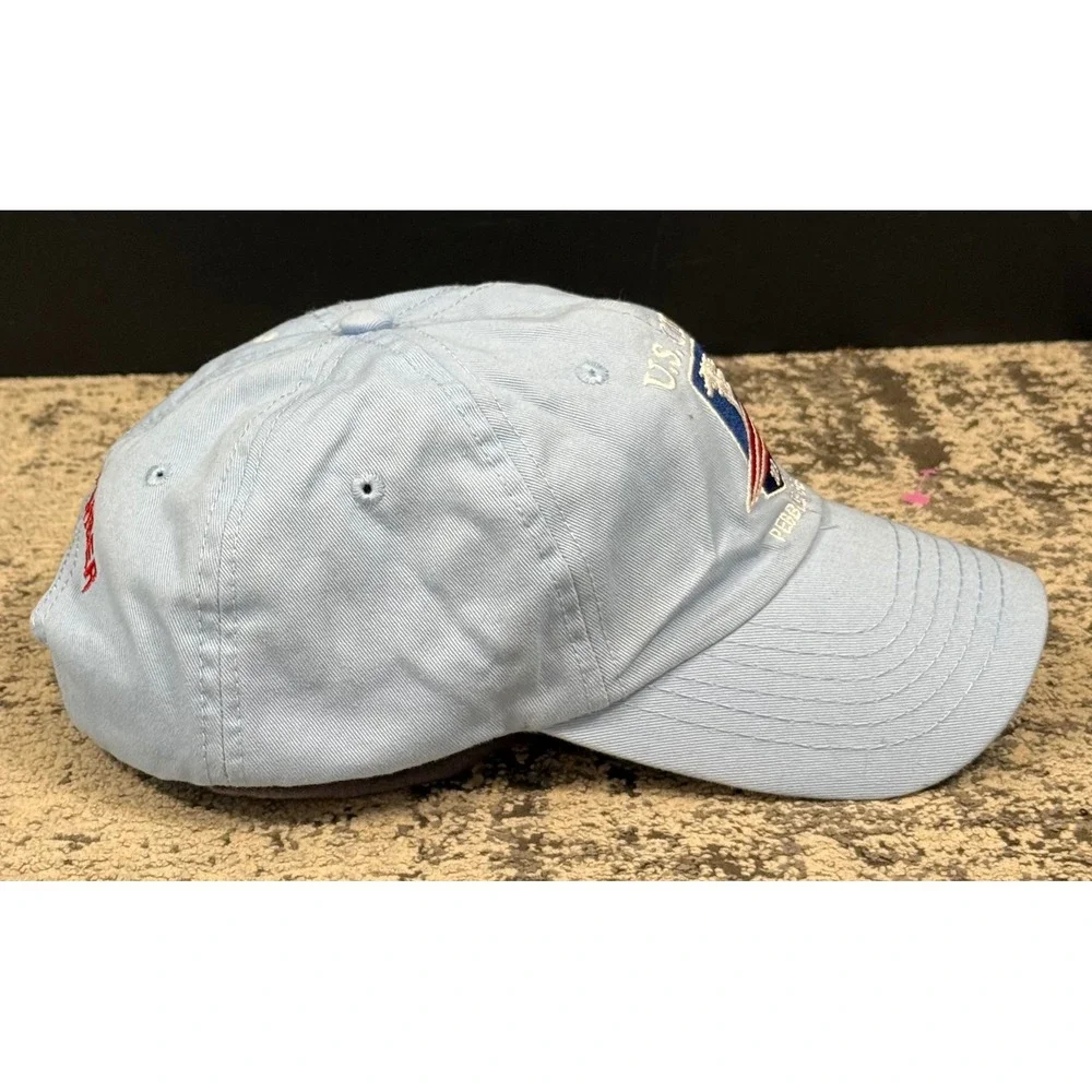 USGA Mens‎ OSFA Light Blue 2019 US Open Pebble Beach Golf Hat Good Condition